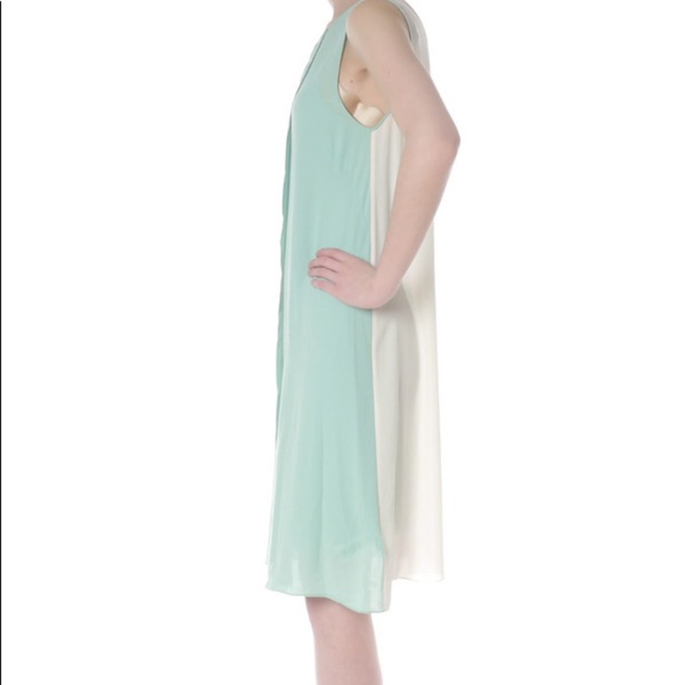 MALENE BIRGER. Mint Cream Colorblock Dress! - Picture 5 of 9